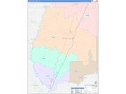 Pearl River County, MS Wall Map Color Cast Style 2022
